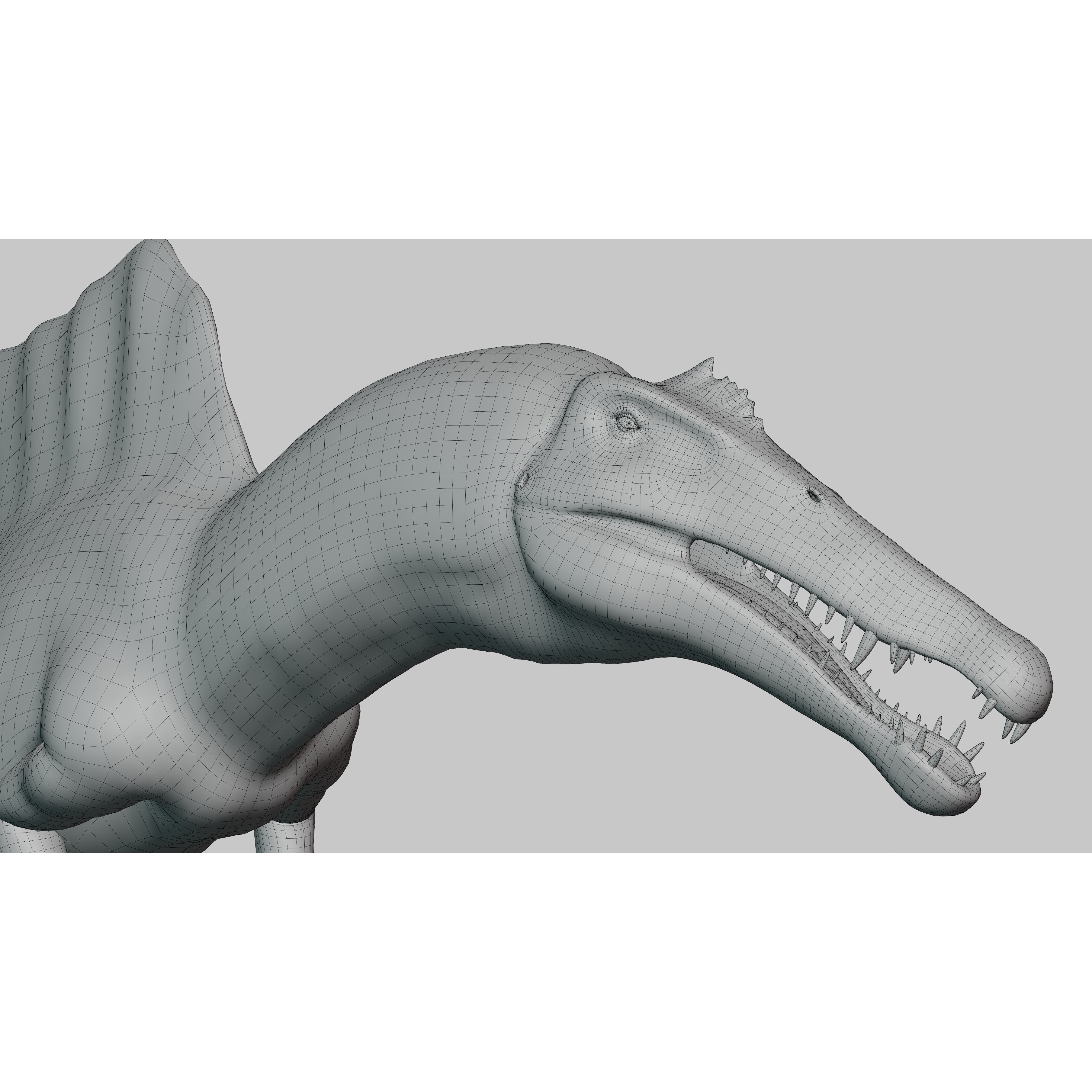 Spinosaurus - Low-Poly Game-Ready 3D Model - View 18