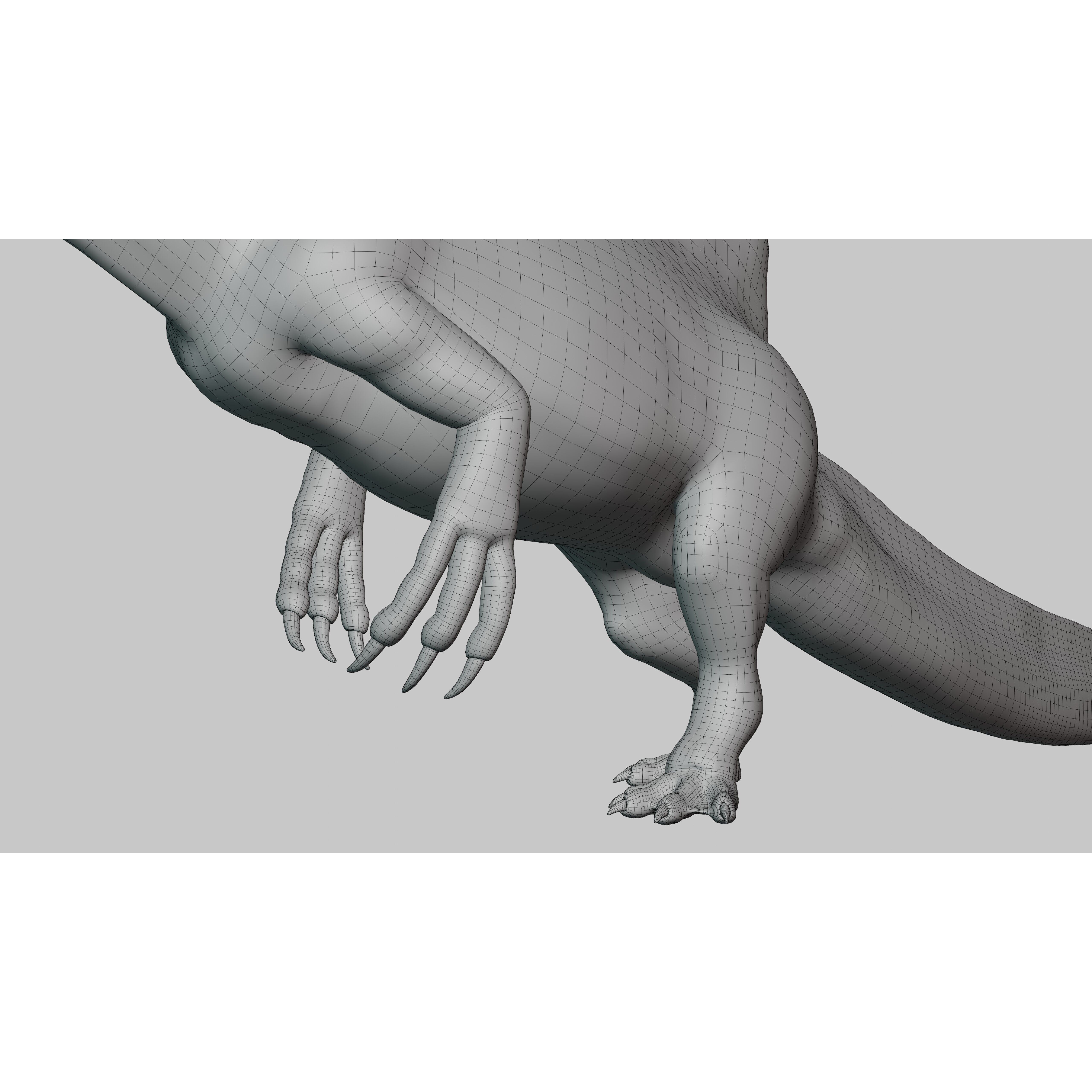 Spinosaurus - Low-Poly Game-Ready 3D Model - View 19