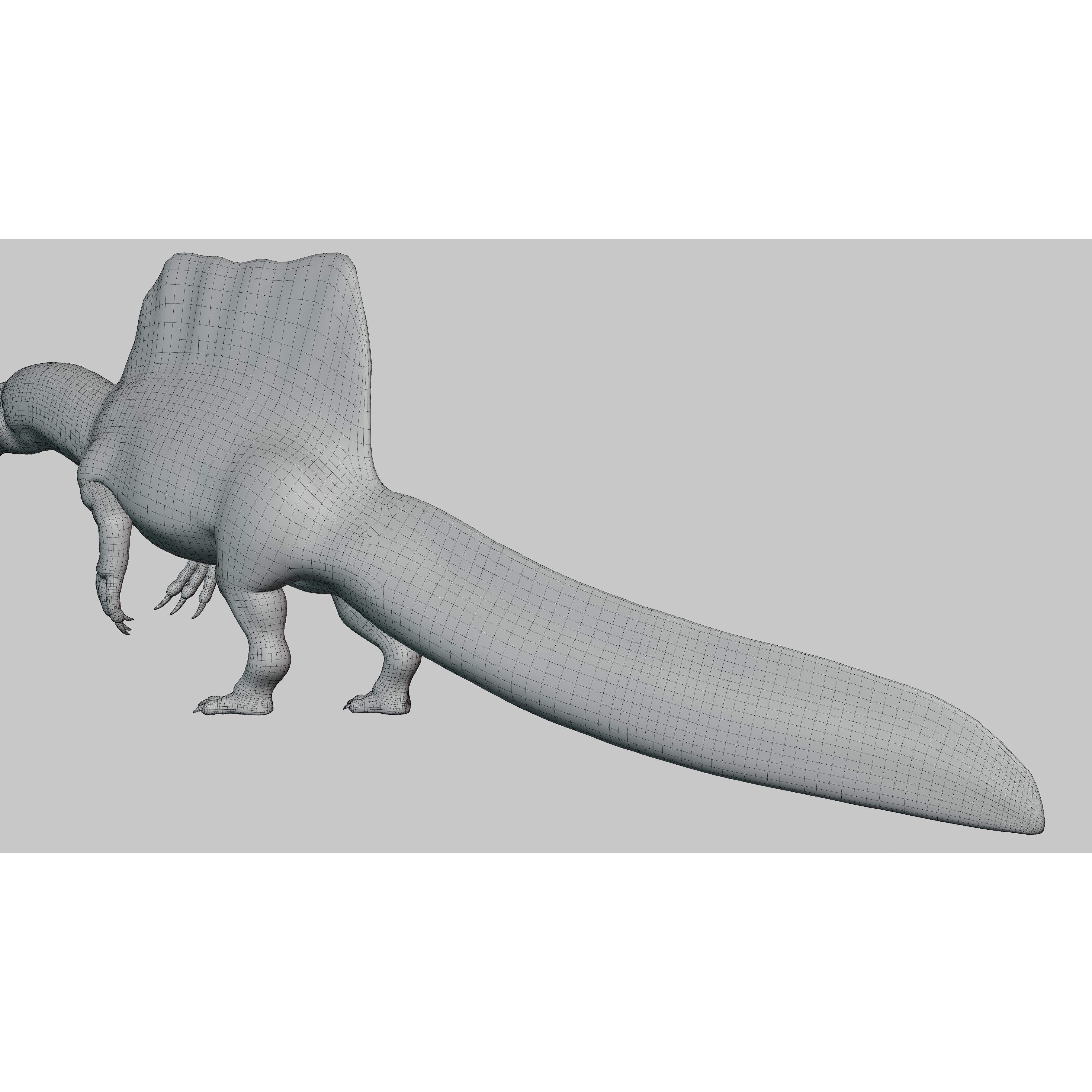 Spinosaurus - Low-Poly Game-Ready 3D Model - View 20