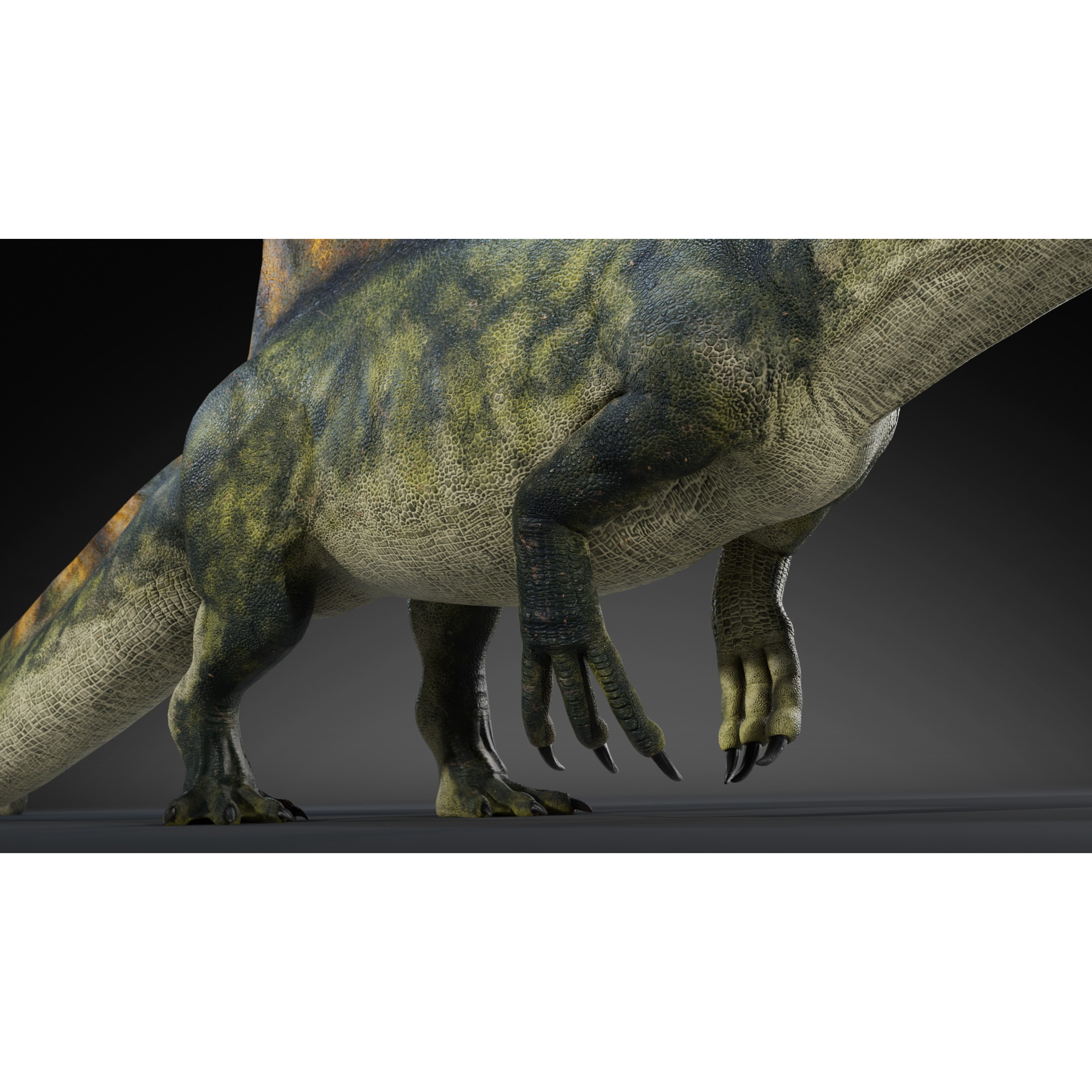 Spinosaurus - Low-Poly Game-Ready 3D Model - View 9