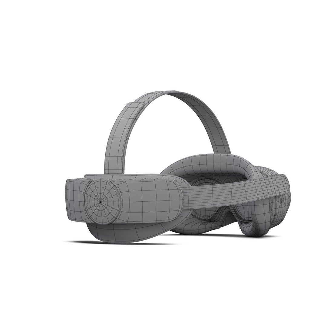 PICO 4 Ultra 3D Model – High Poly VR Headset, FBX, OBJ, Game Ready