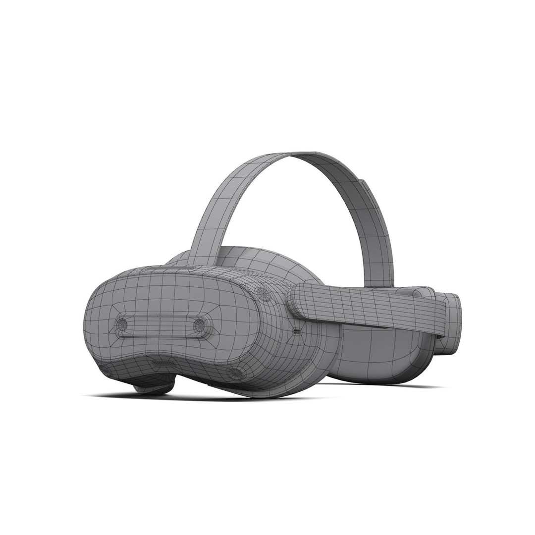 PICO 4 Ultra 3D Model – High Poly VR Headset, FBX, OBJ, Game Ready - View 20