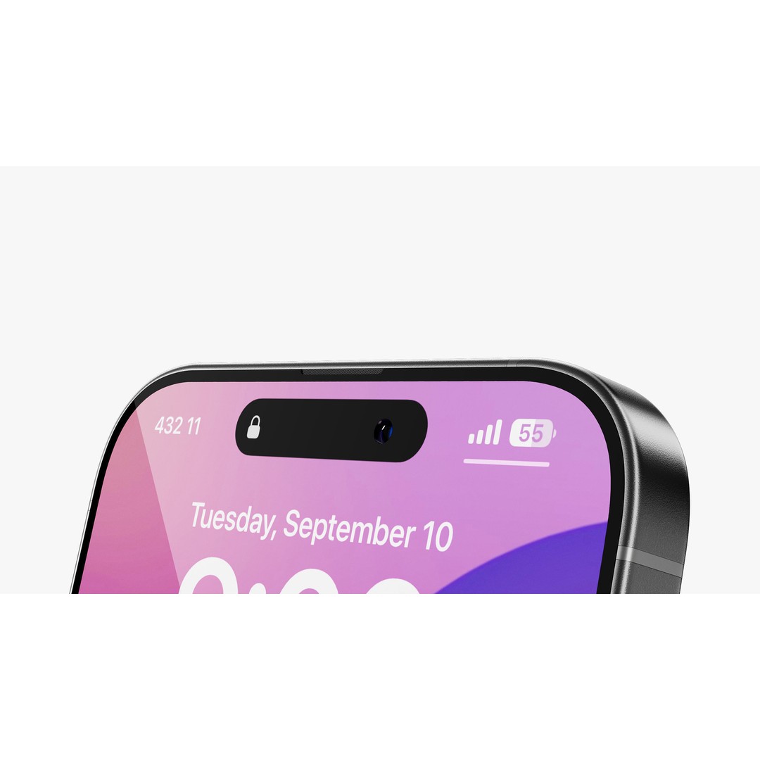 Apple iPhone 16 Black 3D Model – High Poly PBR Asset, FBX, OBJ - View 13