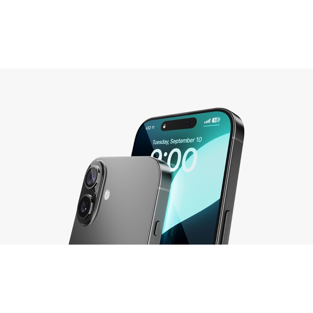 Apple iPhone 16 Black 3D Model – High Poly PBR Asset, FBX, OBJ - View 15