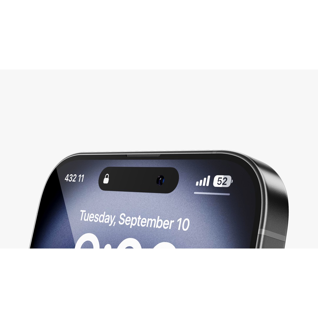 Apple iPhone 16 Black 3D Model – High Poly PBR Asset, FBX, OBJ - View 17