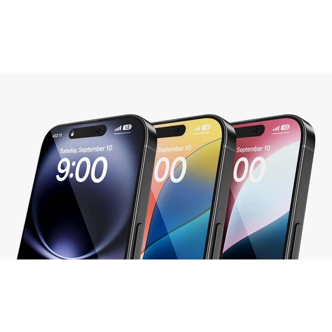 Apple iPhone 16 Black 3D Model – High Poly PBR Asset, FBX, OBJ - View 5