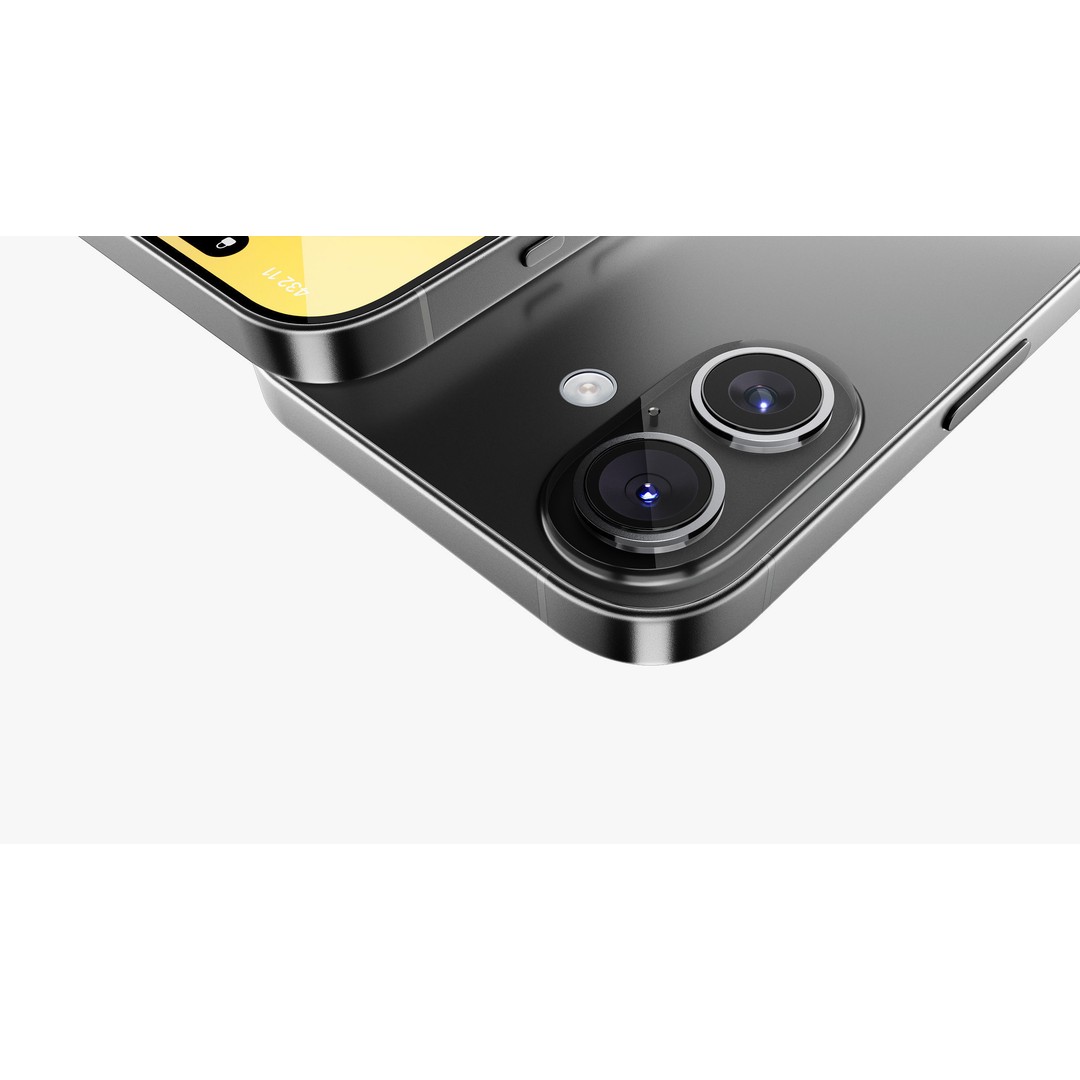 Apple iPhone 16 Black 3D Model – High Poly PBR Asset, FBX, OBJ - View 8