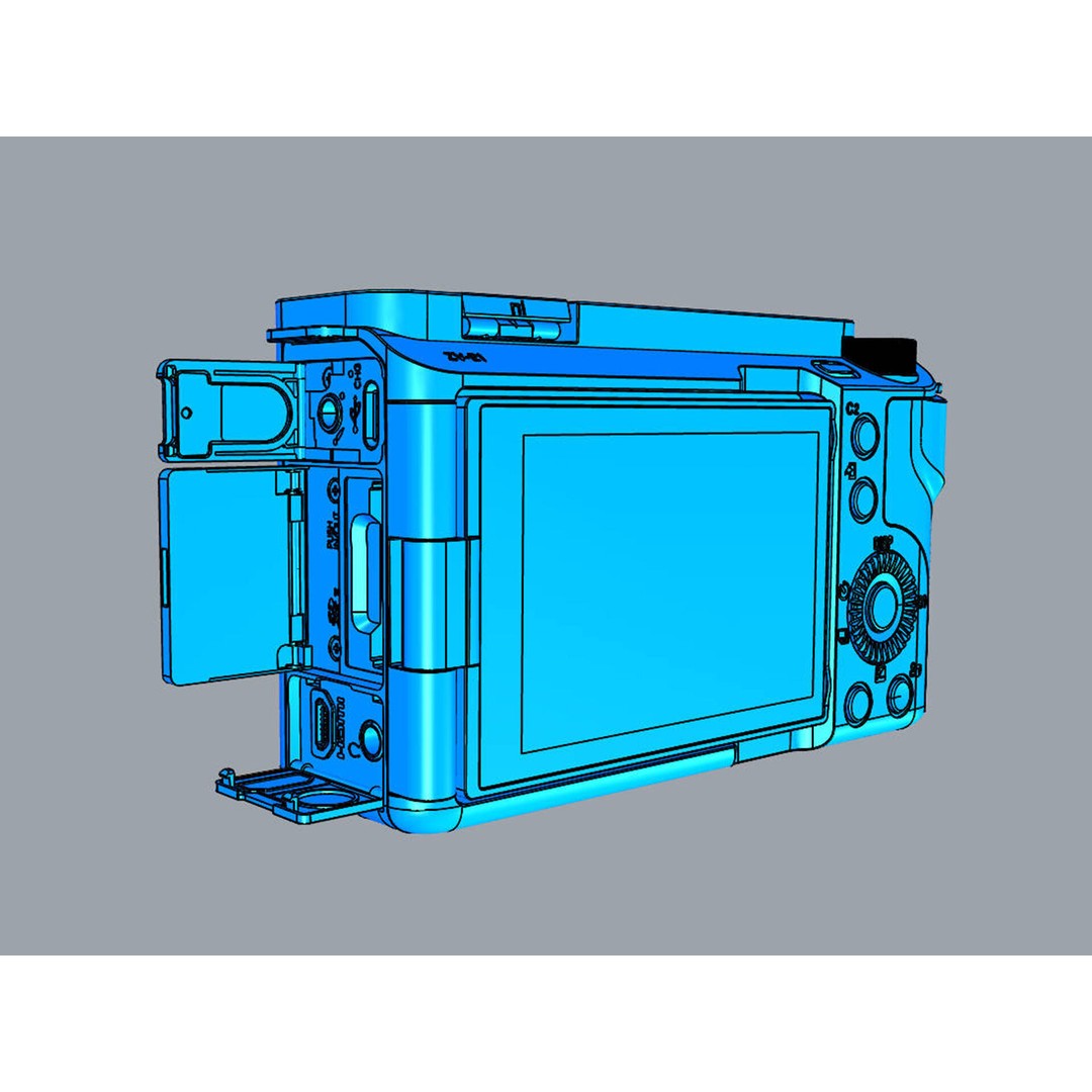 Sony Alpha ZV-E1 3D Model – Mirrorless Camera with FE 28-60mm Lens, FBX