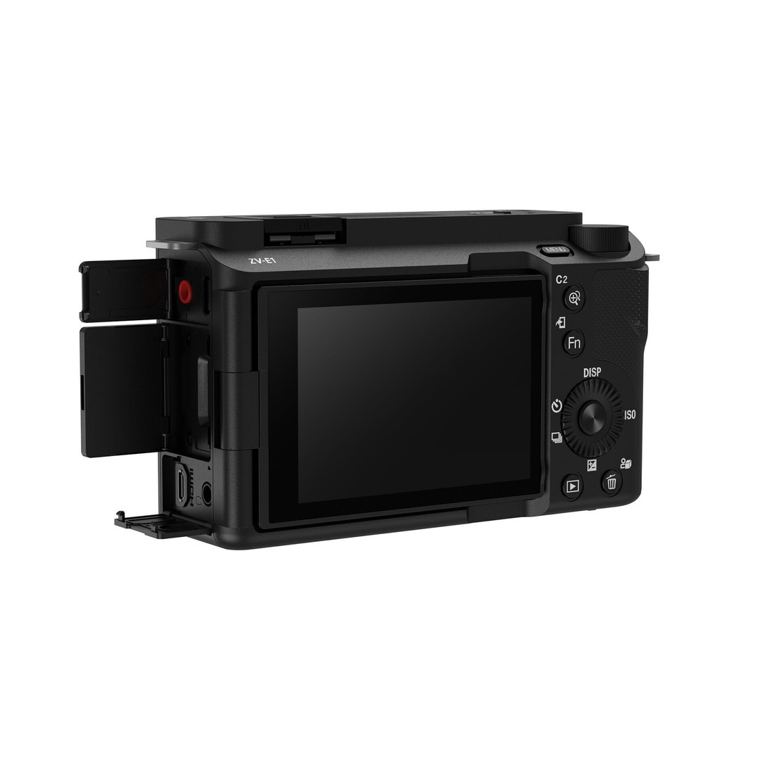 Sony Alpha ZV-E1 3D Model – Mirrorless Camera with FE 28-60mm Lens, FBX - View 17