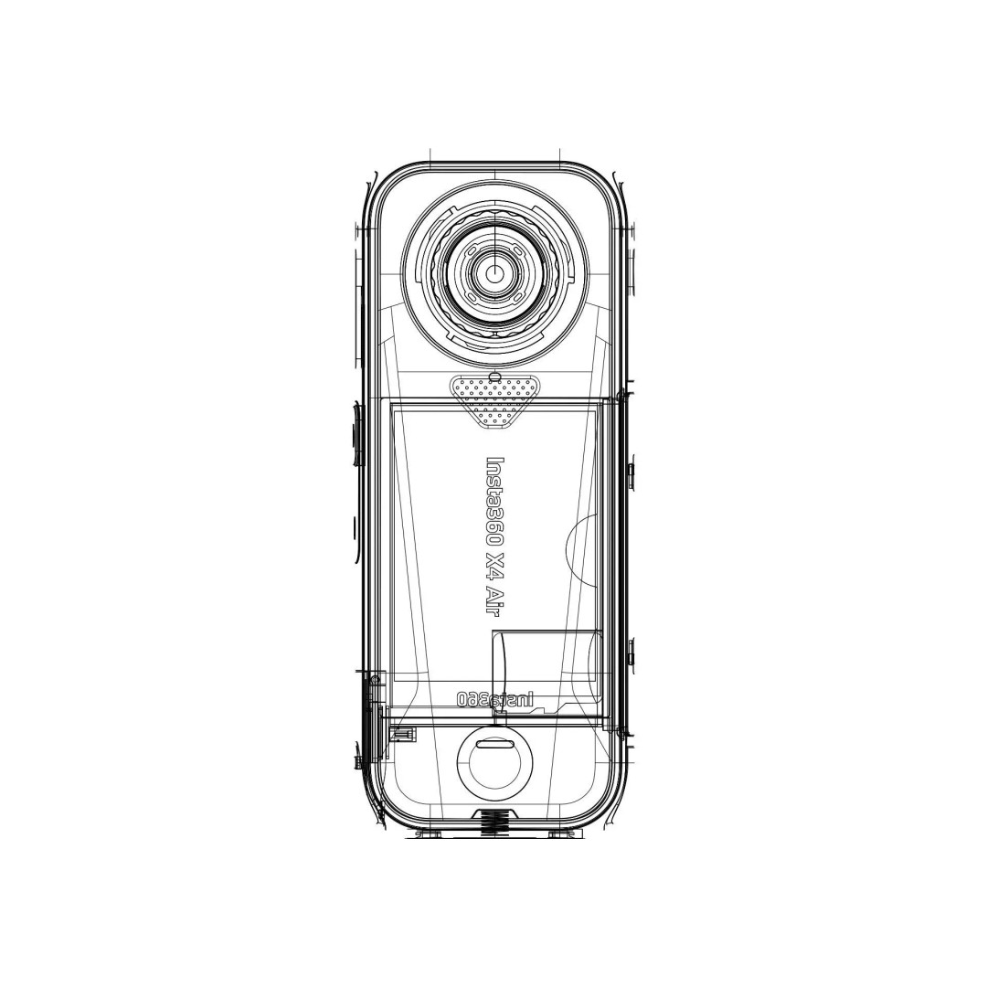 Insta360 X4 Air 3D Model – Realistic Camera with Invisible Selfie Stick, FBX