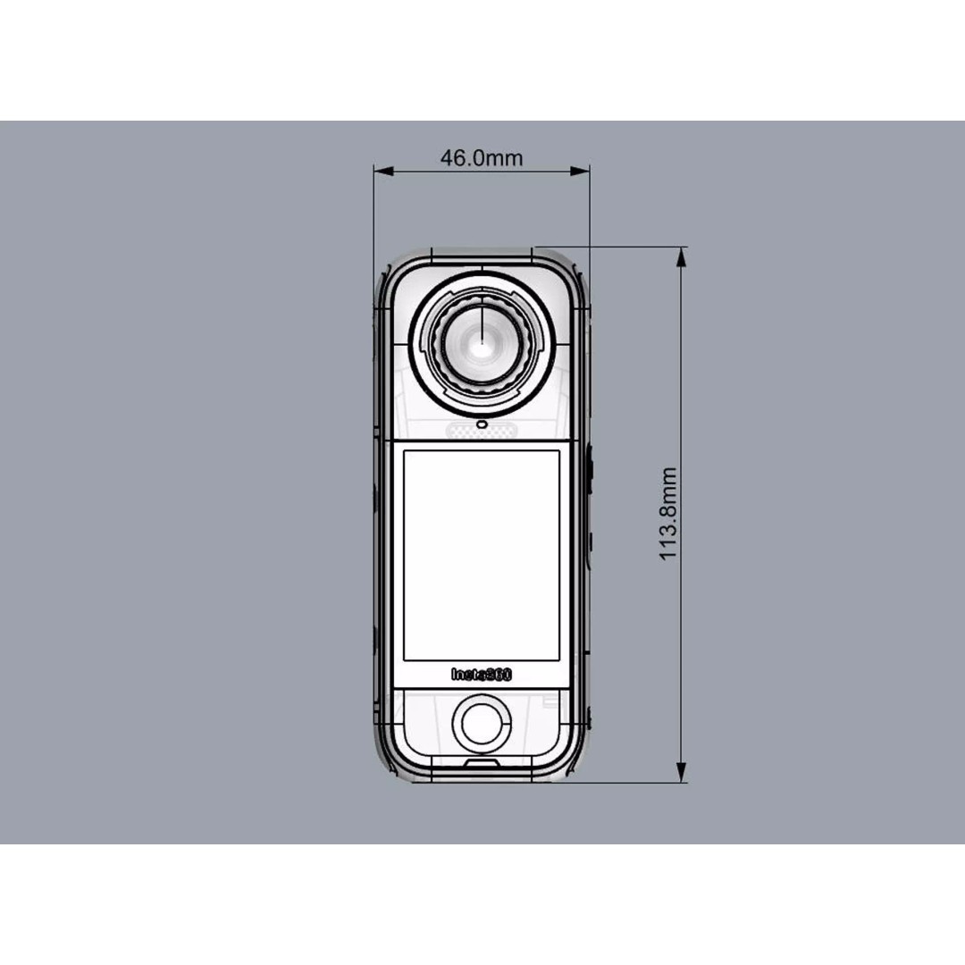 Insta360 X4 Air 3D Model – Realistic Camera with Invisible Selfie Stick, FBX - View 22