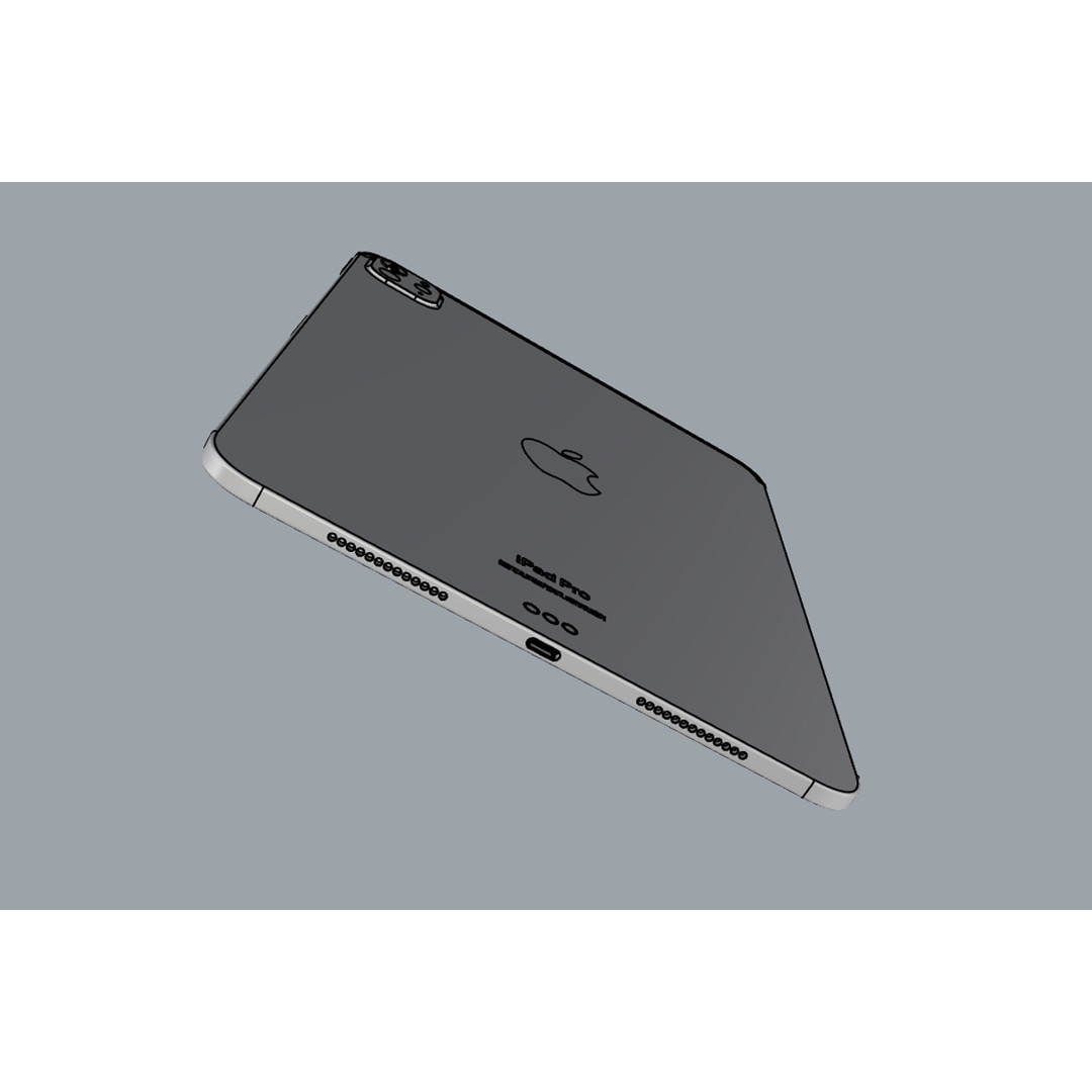 Apple iPad Pro M5 3D Model – Realistic High-Poly Design, FBX & OBJ Formats