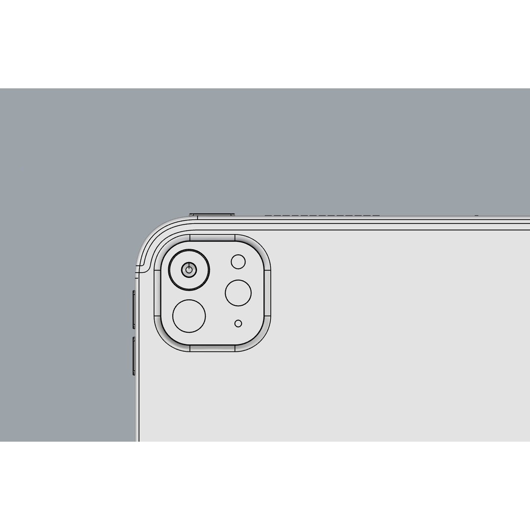 Apple iPad Pro M5 3D Model – Realistic High-Poly Design, FBX & OBJ Formats - View 19