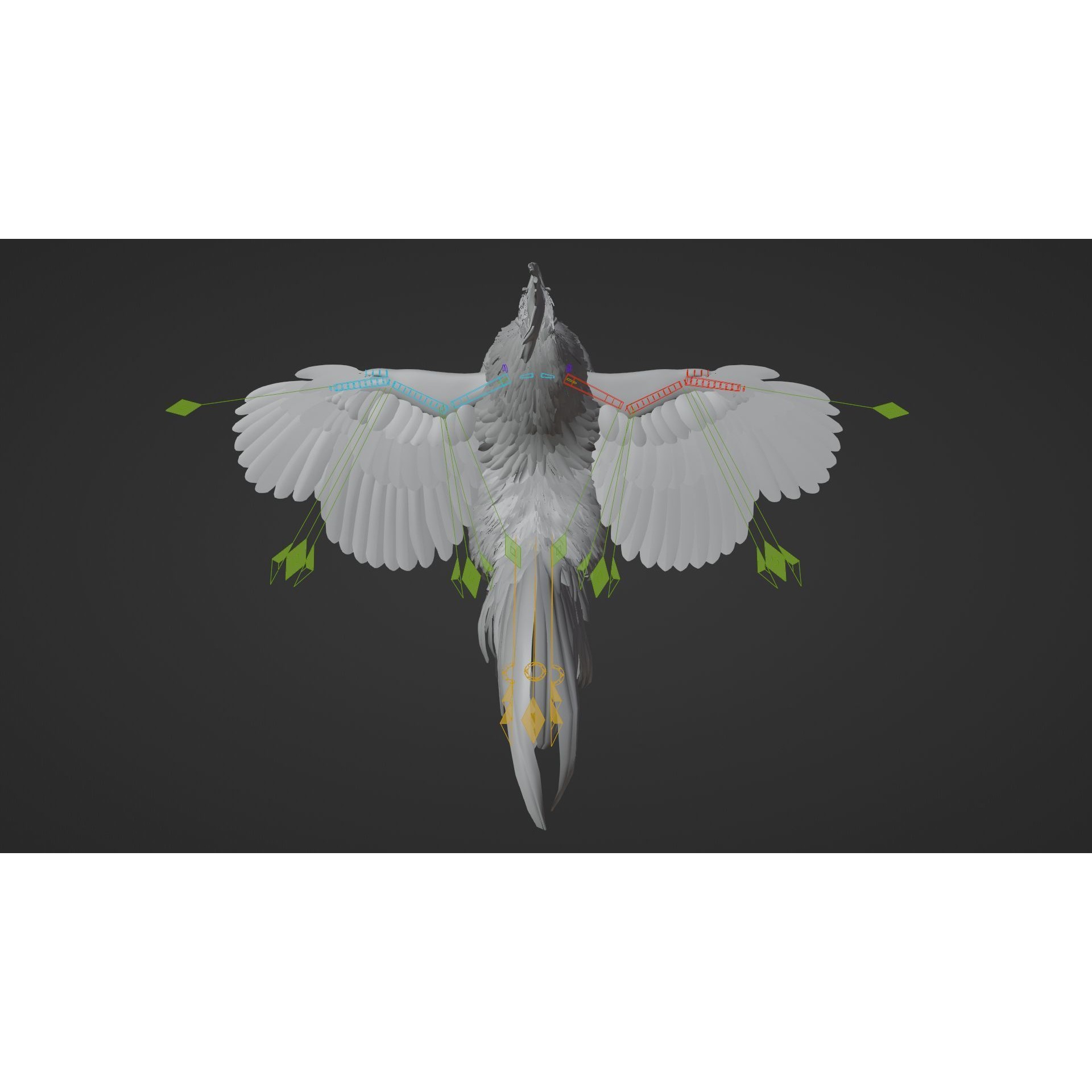 Black Cock - Rigged Animated Game-Ready 3D Model - View 22