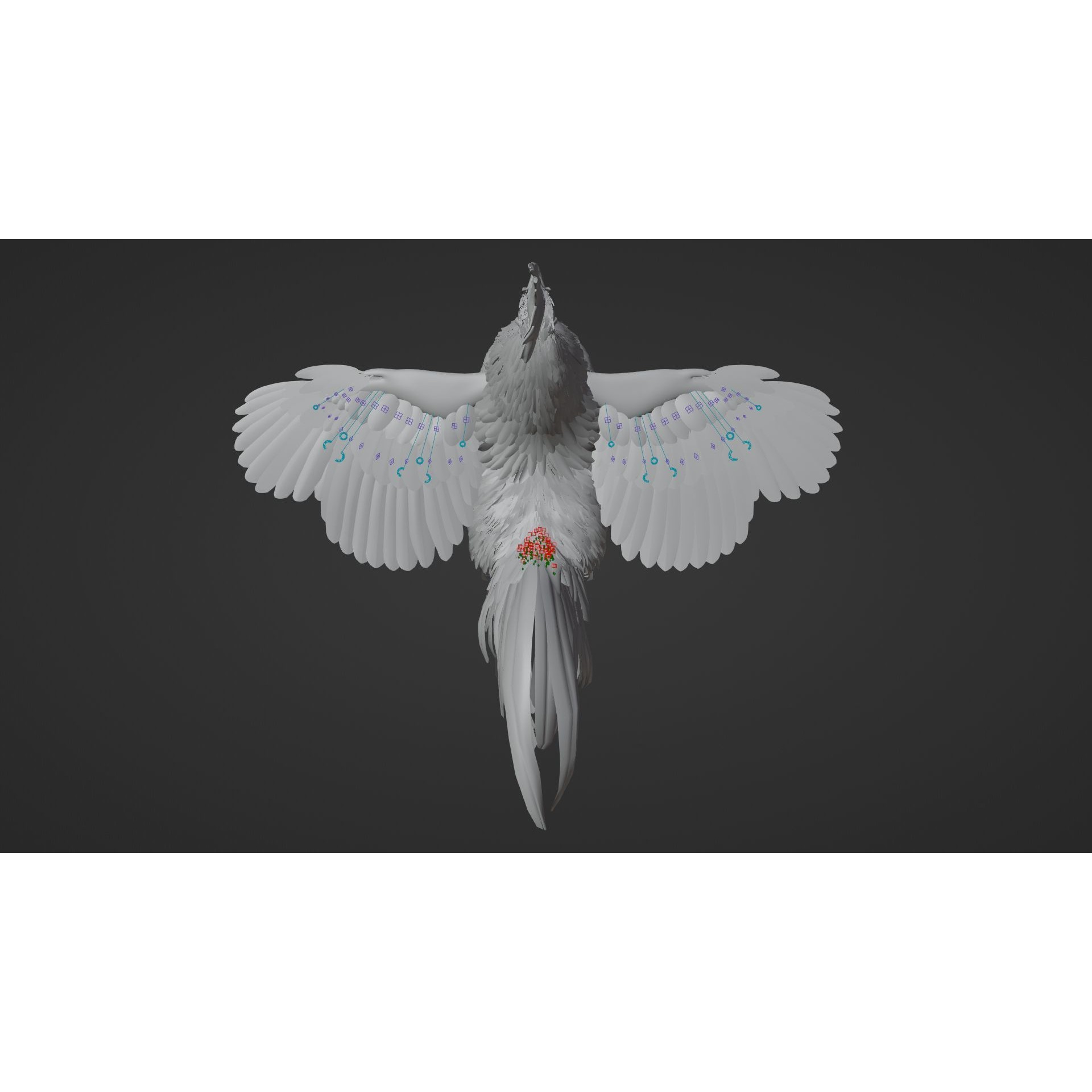 Black Cock - Rigged Animated Game-Ready 3D Model - View 28