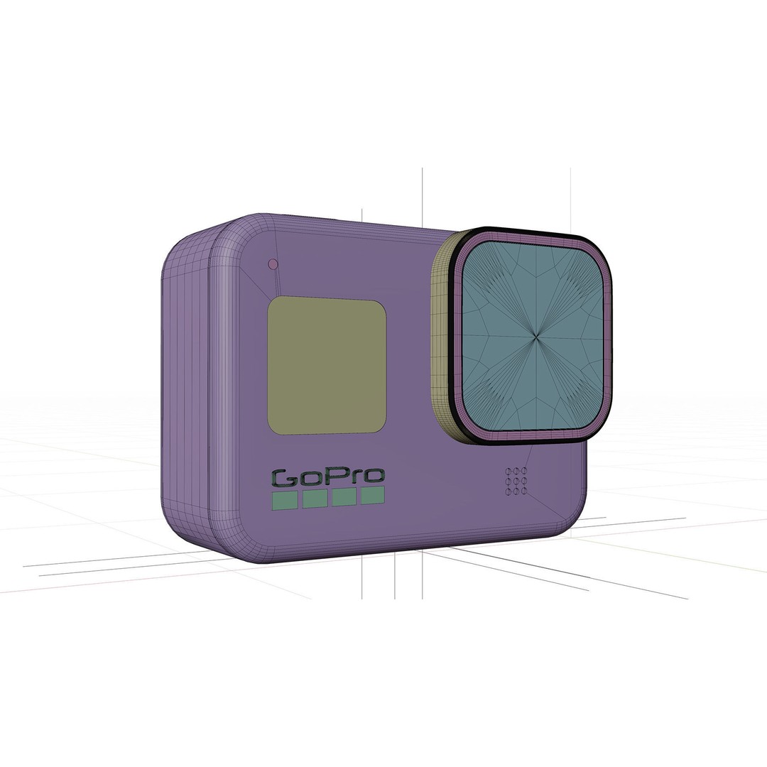 GoPro 8 Black 3D Model – Realistic Rigged Camera for Blender