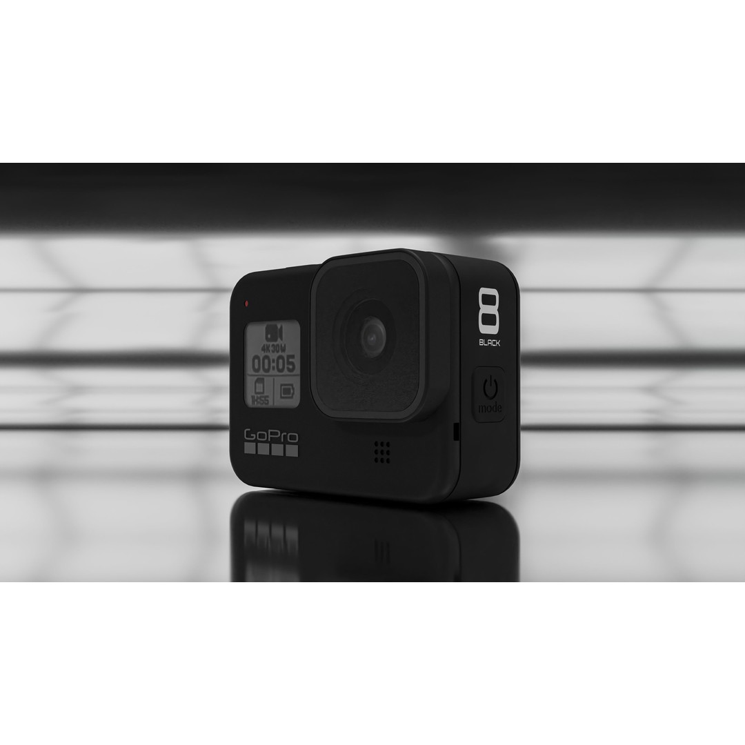 GoPro 8 Black 3D Model – Realistic Rigged Camera for Blender - View 10