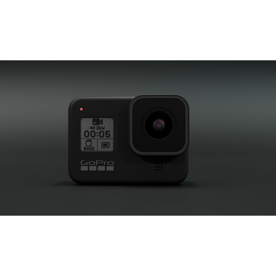 GoPro 8 Black 3D Model – Realistic Rigged Camera for Blender - View 11