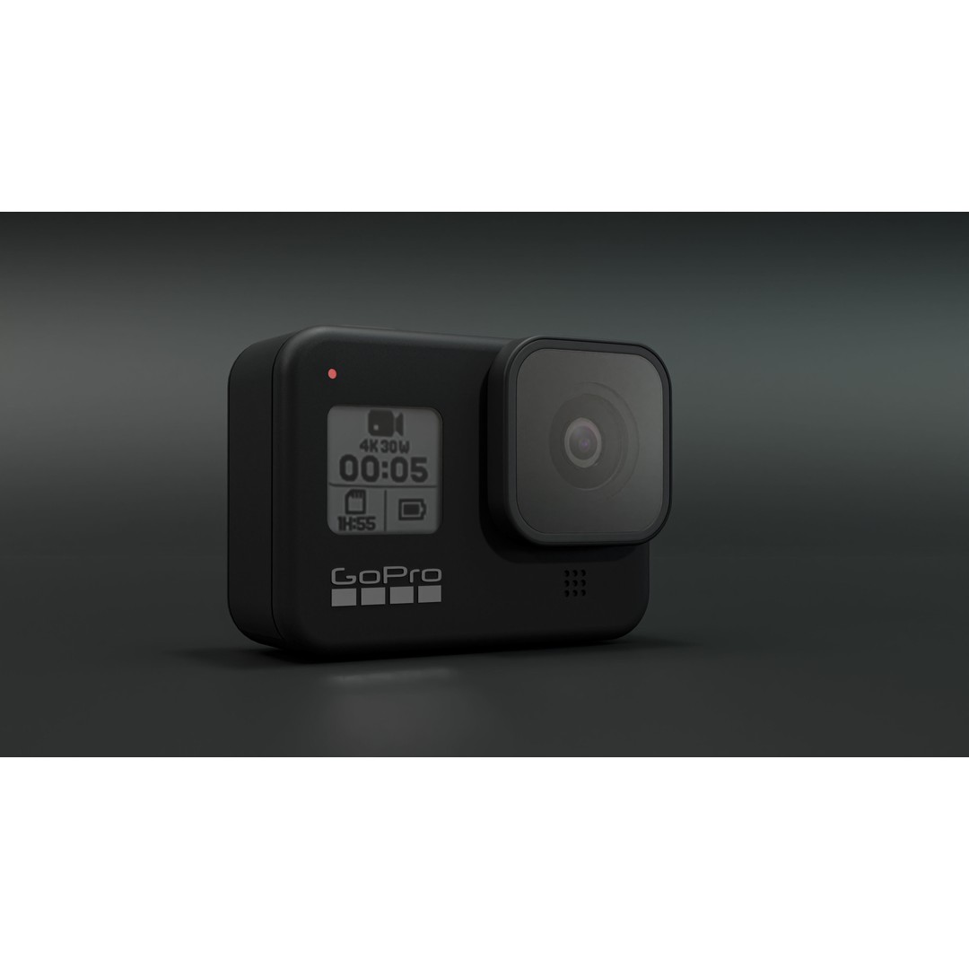 GoPro 8 Black 3D Model – Realistic Rigged Camera for Blender - View 12