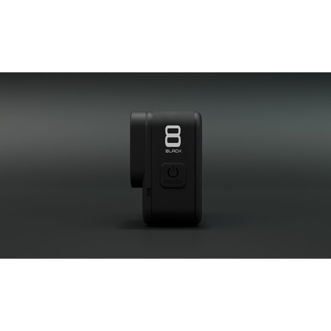 GoPro 8 Black 3D Model – Realistic Rigged Camera for Blender - View 17