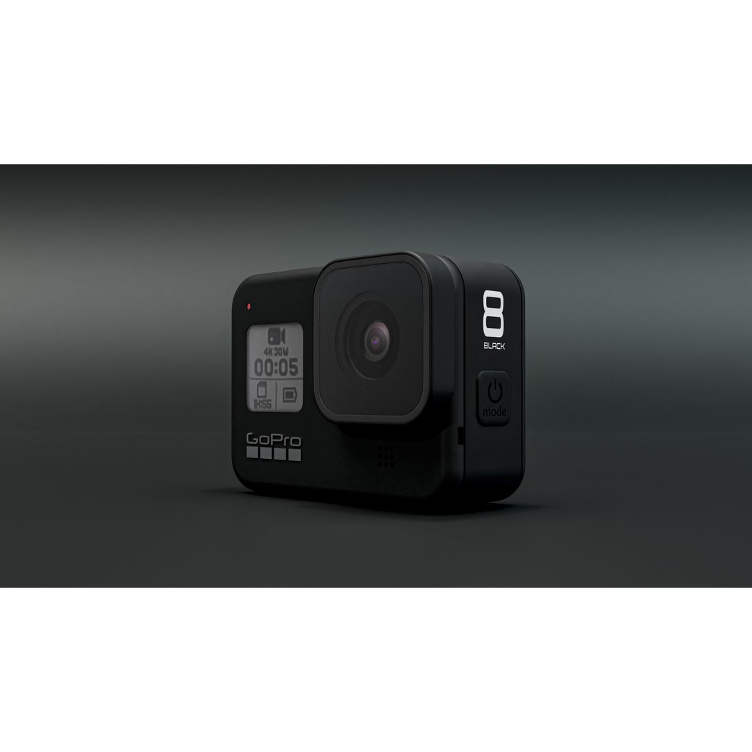 GoPro 8 Black 3D Model – Realistic Rigged Camera for Blender - View 18