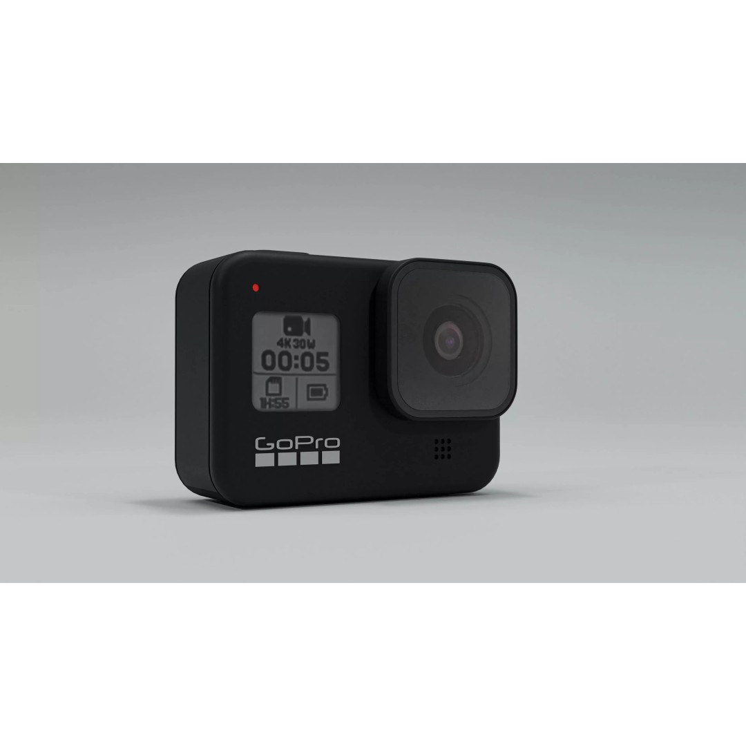 GoPro 8 Black 3D Model – Realistic Rigged Camera for Blender - View 2