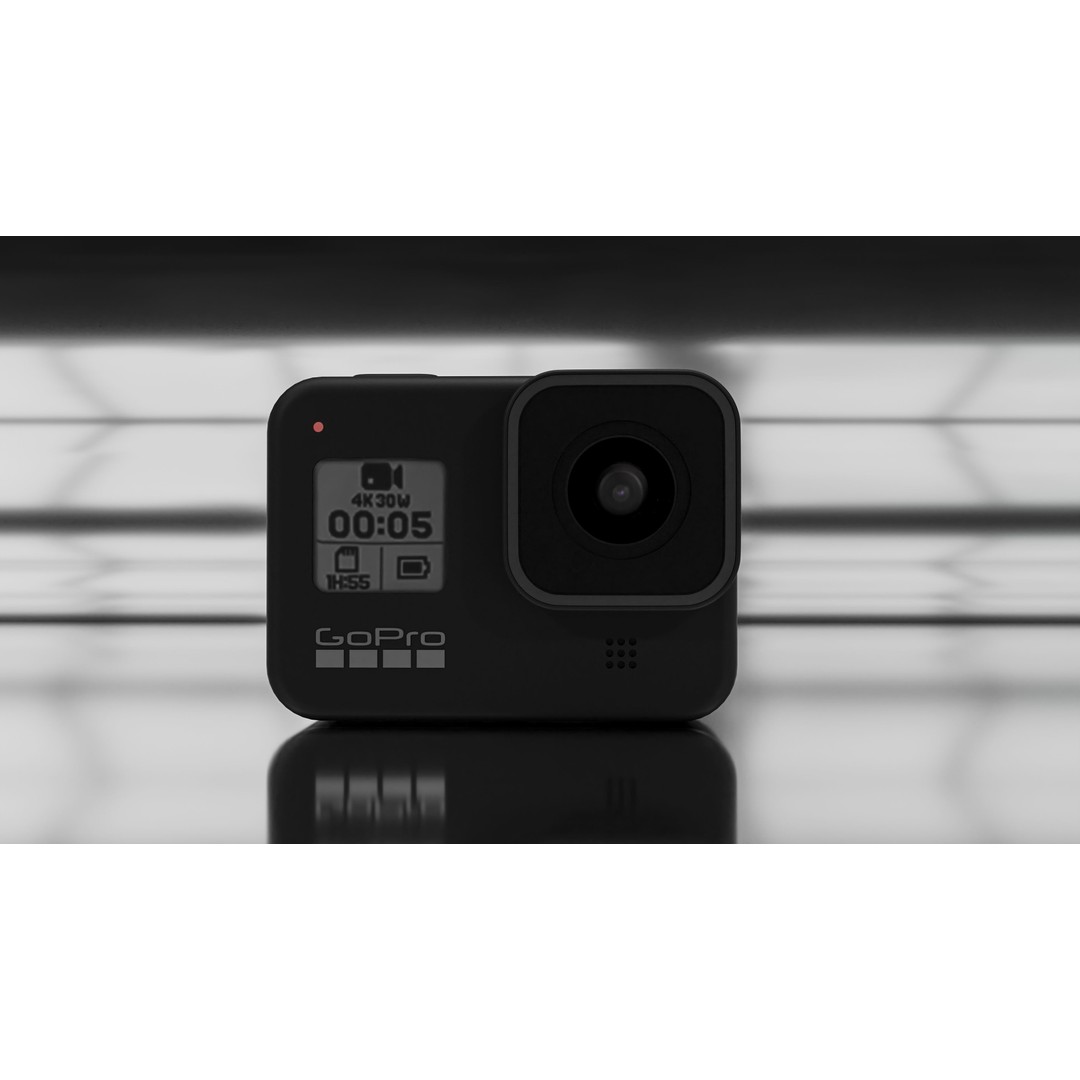 GoPro 8 Black 3D Model – Realistic Rigged Camera for Blender - View 3