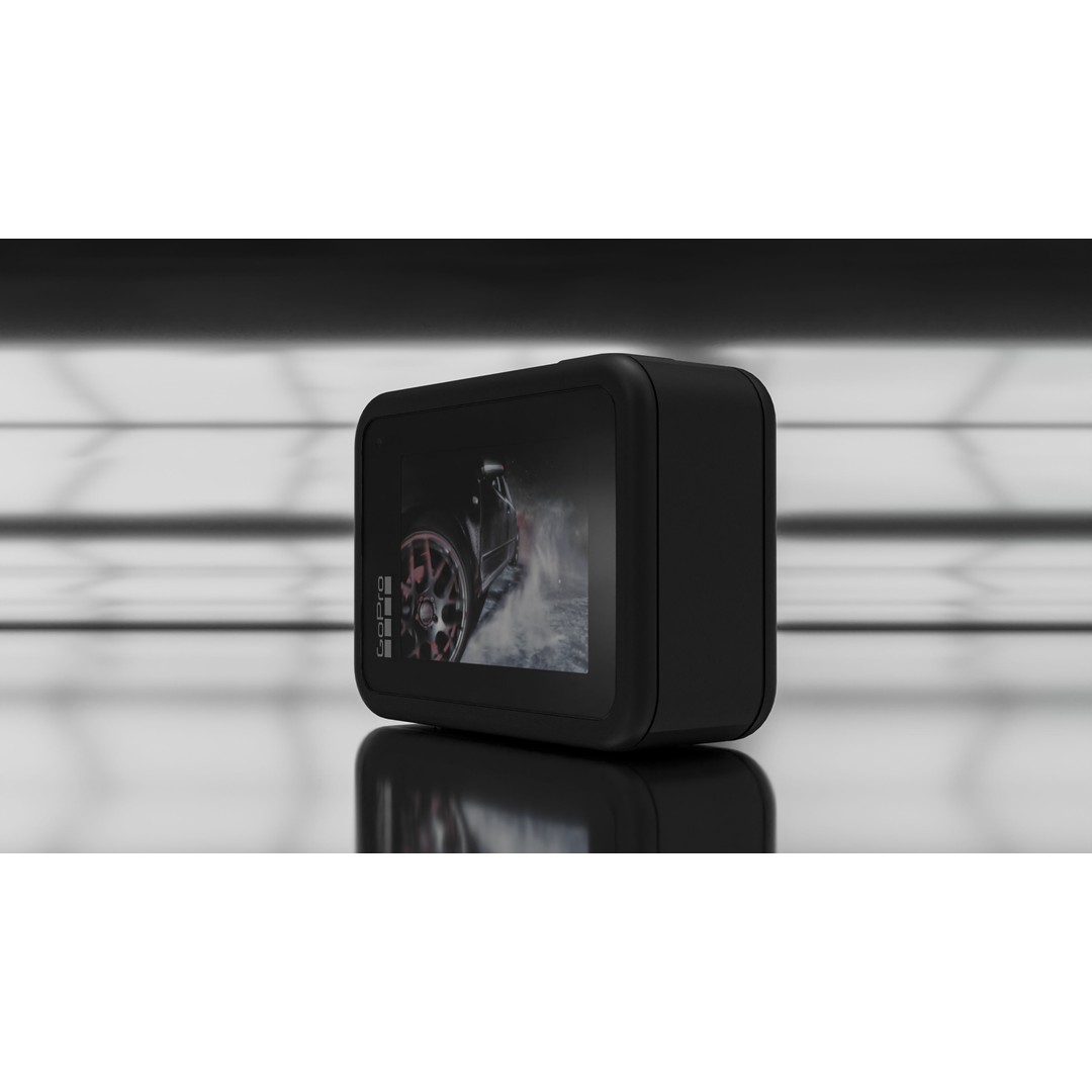 GoPro 8 Black 3D Model – Realistic Rigged Camera for Blender - View 6