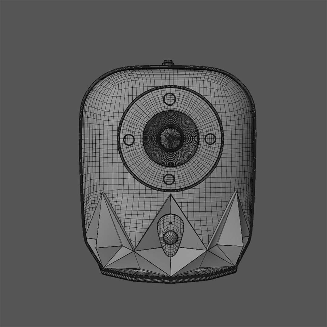 Baby Monitor 3D Model – Chic Design, PBR Textures, Blender Format
