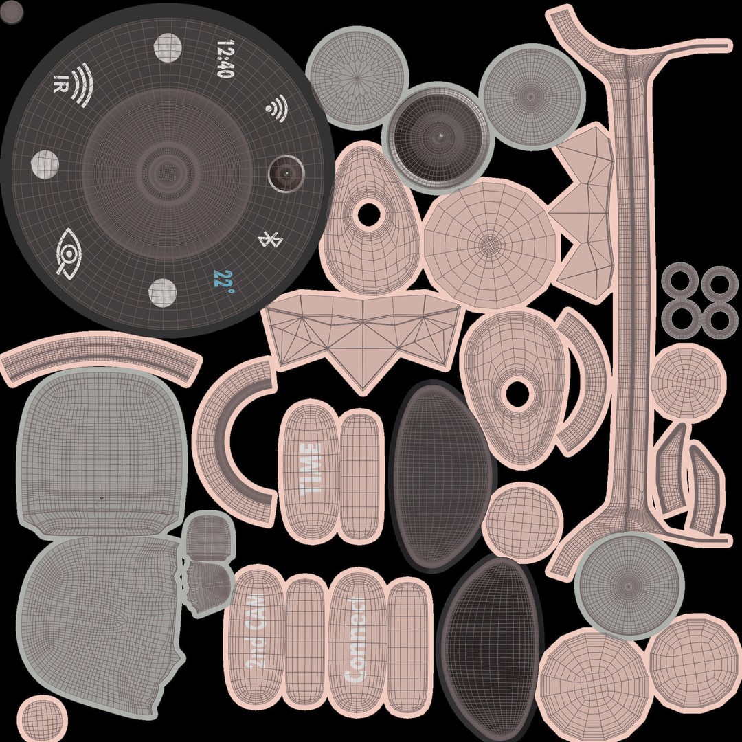 Baby Monitor 3D Model – Chic Design, PBR Textures, Blender Format - View 13