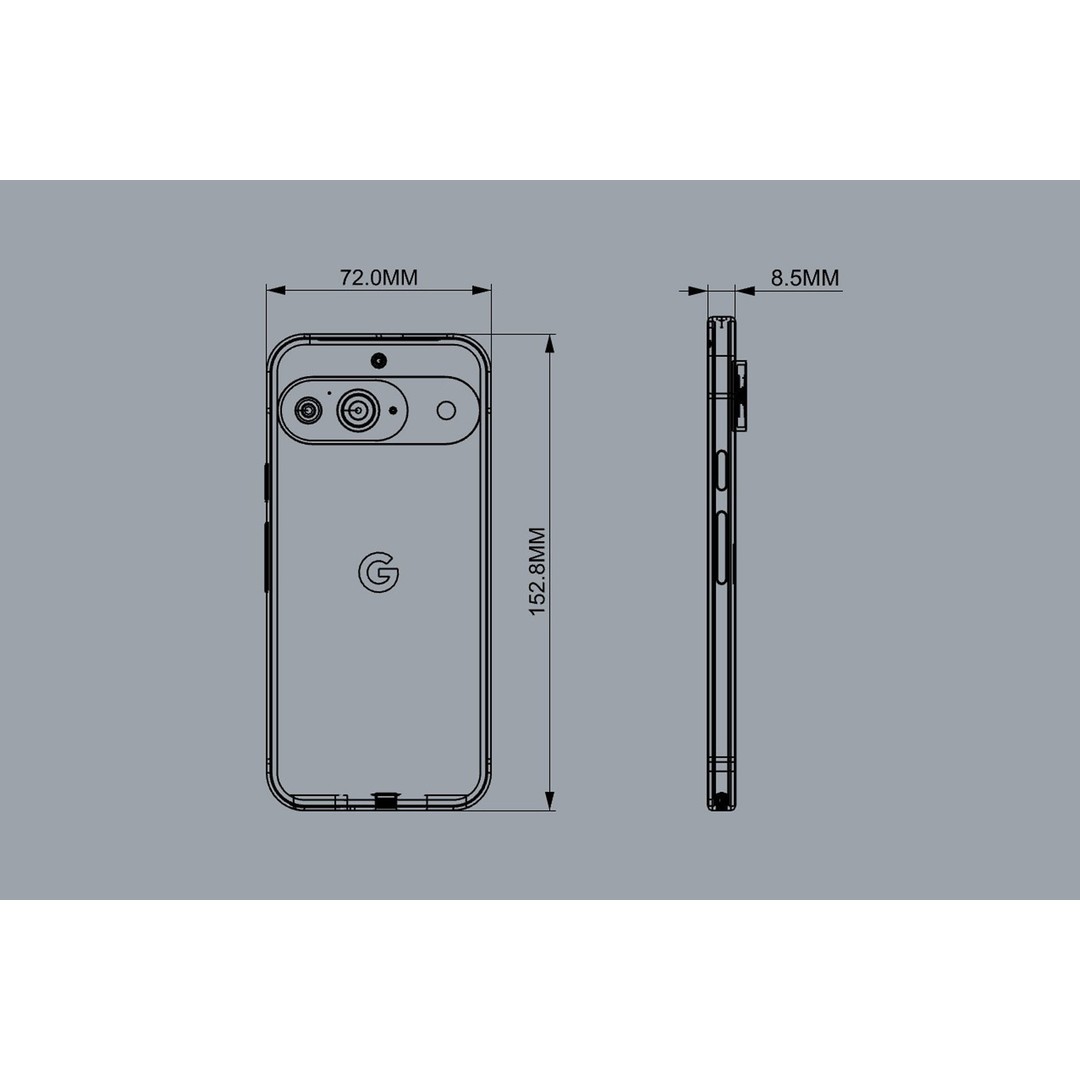 Google Pixel 9 and 9 Pro 3D Model – High Poly Smartphone Asset, FBX, OBJ - View 22