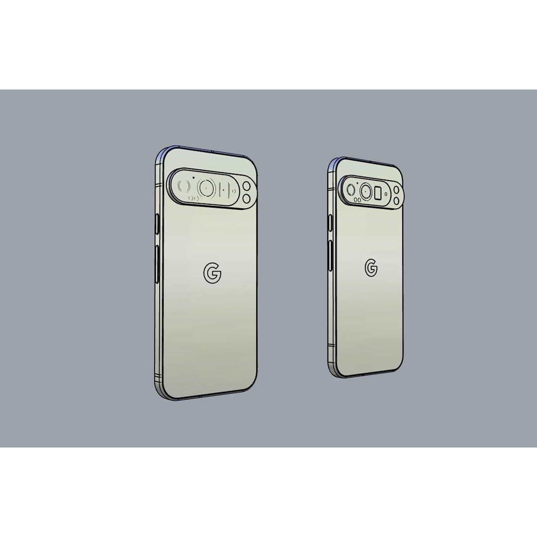 Google Pixel 9 and 9 Pro 3D Model – High Poly Smartphone Asset, FBX, OBJ - View 29