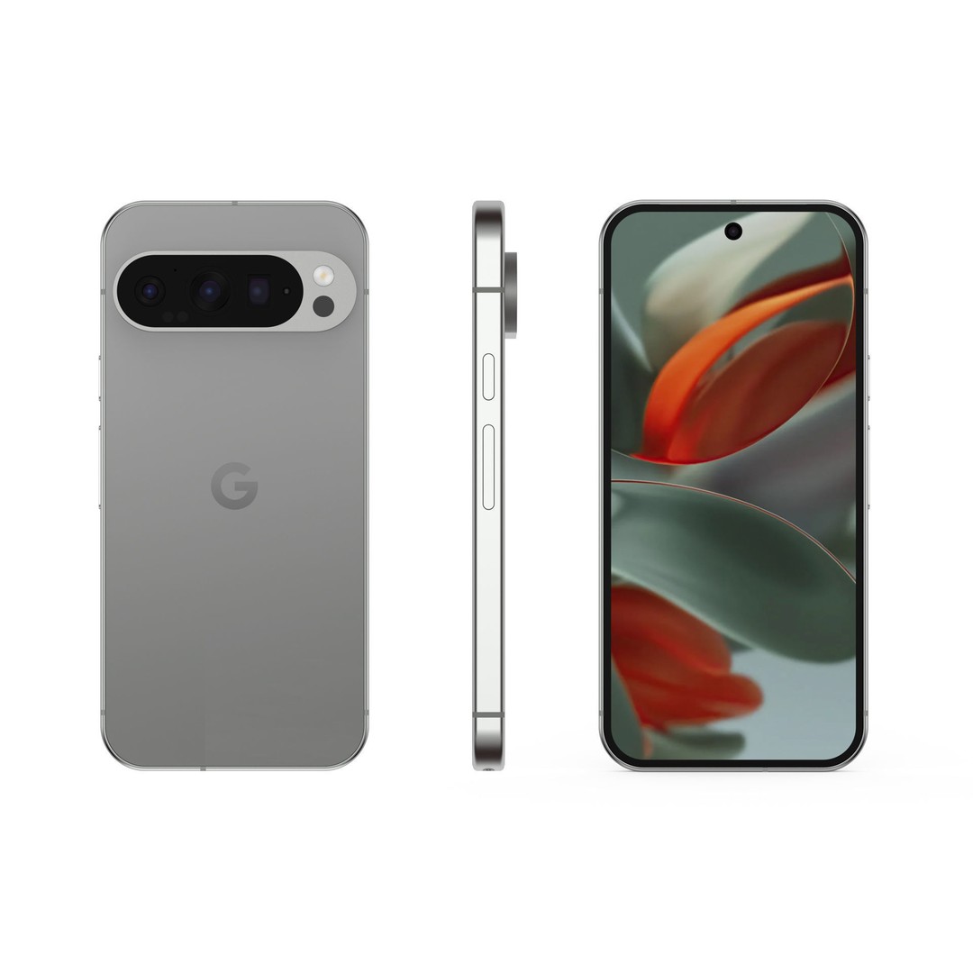 Google Pixel 9 and 9 Pro 3D Model – High Poly Smartphone Asset, FBX, OBJ - View 9