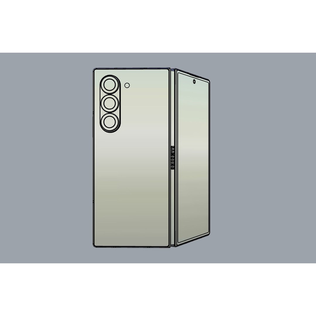 SAMSUNG Galaxy Z Fold6 3D Model – Realistic Mobile Phone, FBX, OBJ