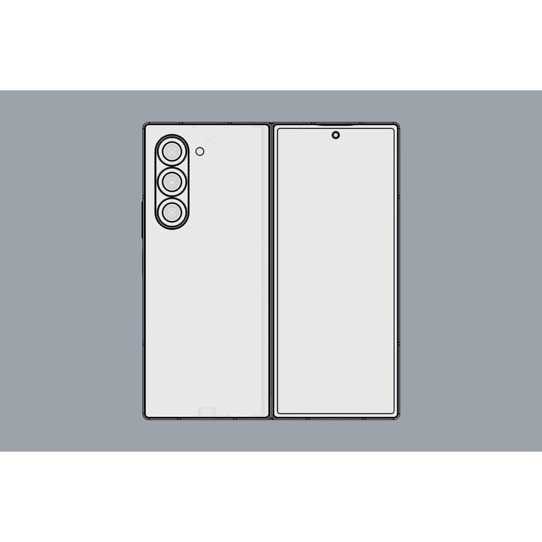 SAMSUNG Galaxy Z Fold6 3D Model – Realistic Mobile Phone, FBX, OBJ - View 19