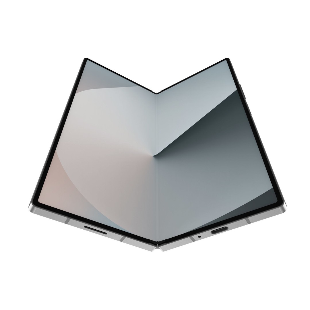 SAMSUNG Galaxy Z Fold6 3D Model – Realistic Mobile Phone, FBX, OBJ - View 9