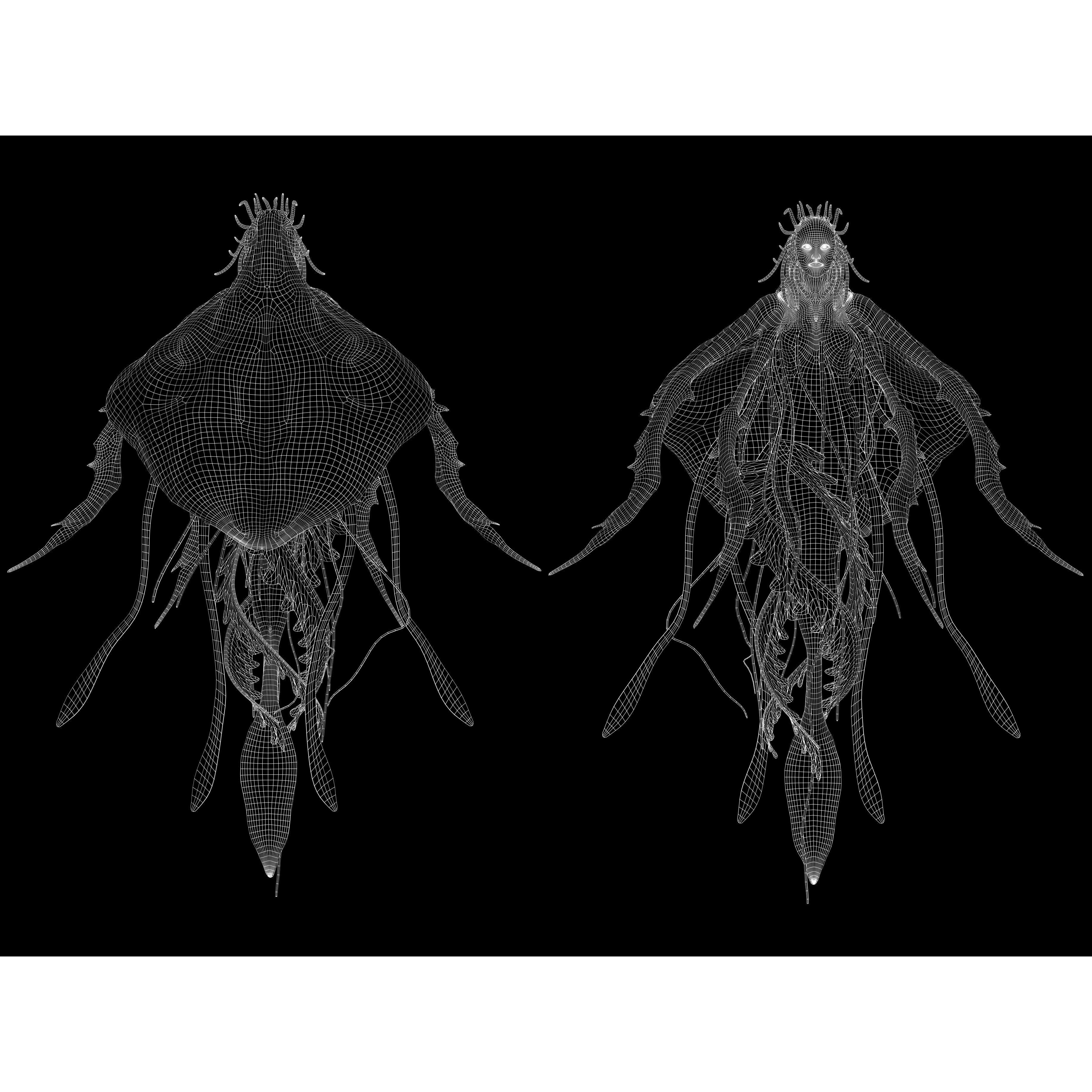 Jellyfish Empress - Low-Poly Game-Ready 3D Model