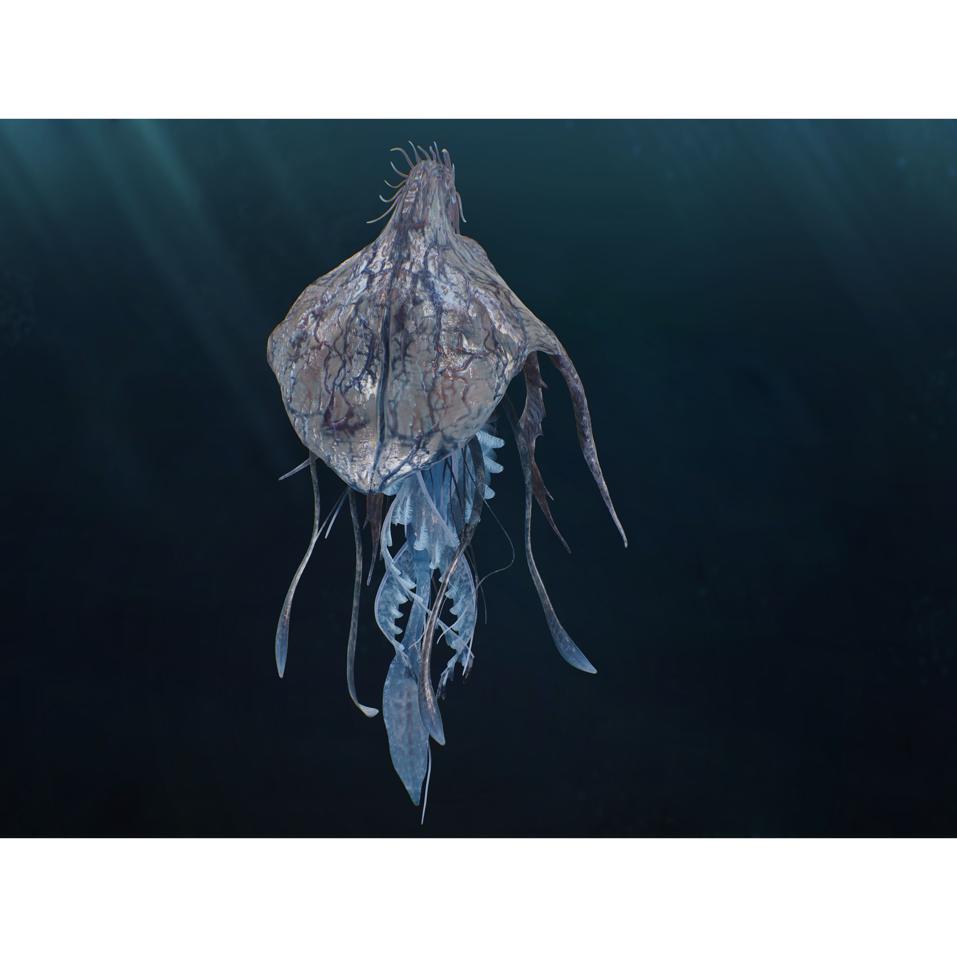 Jellyfish Empress - Low-Poly Game-Ready 3D Model - View 5