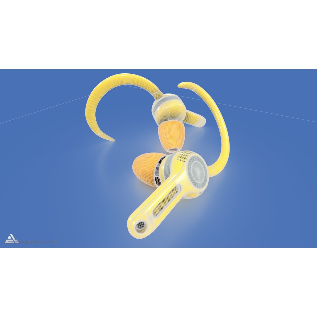 Sport Headphones 3D Model – Realistic Low Poly Design, FBX & PBR Textures - View 10