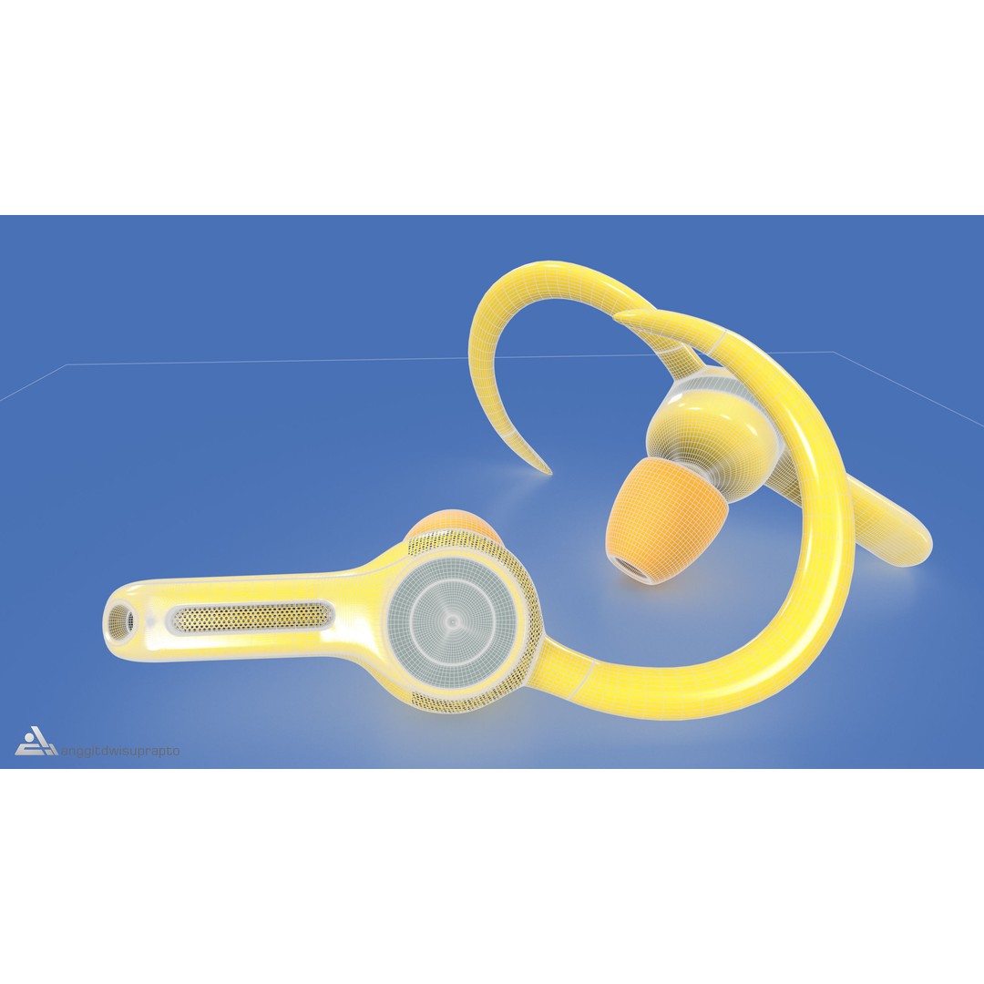 Sport Headphones 3D Model – Realistic Low Poly Design, FBX & PBR Textures - View 11
