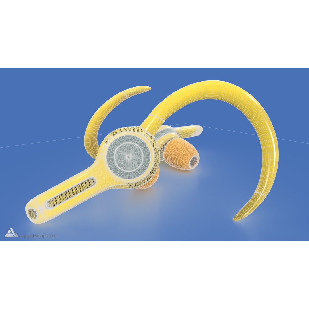 Sport Headphones 3D Model – Realistic Low Poly Design, FBX & PBR Textures - View 12