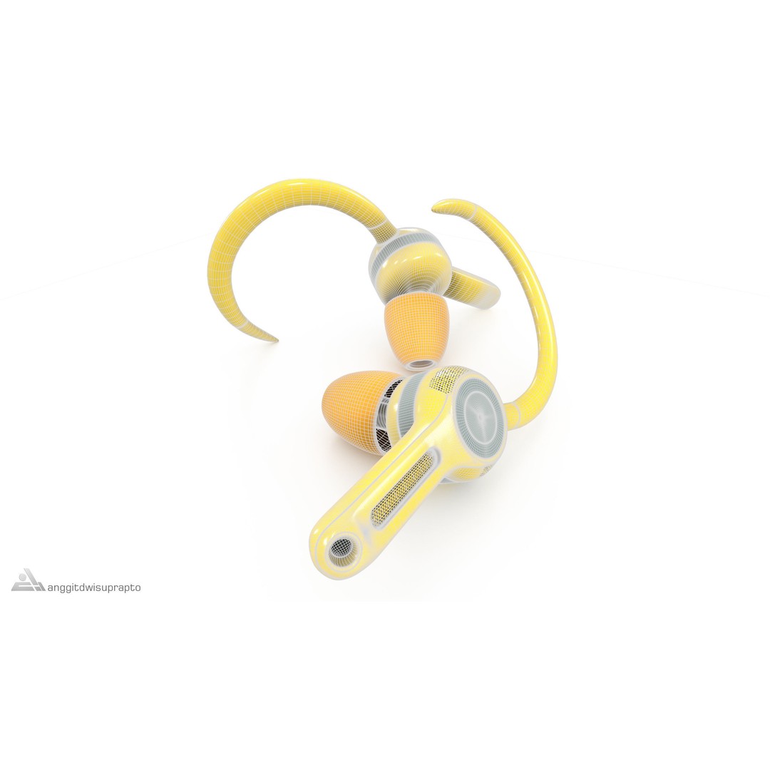 Sport Headphones 3D Model – Realistic Low Poly Design, FBX & PBR Textures - View 14