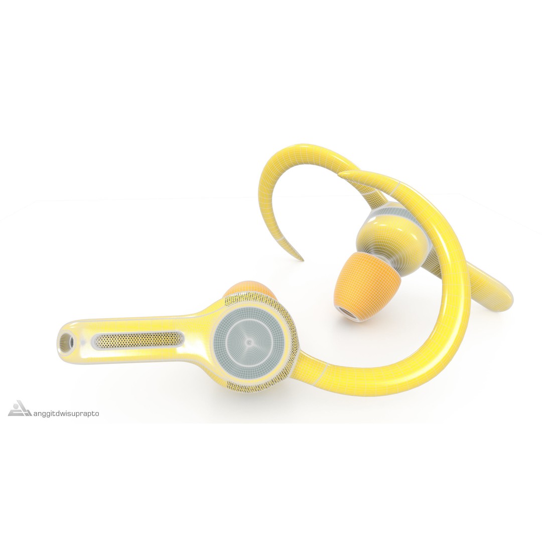 Sport Headphones 3D Model – Realistic Low Poly Design, FBX & PBR Textures - View 15