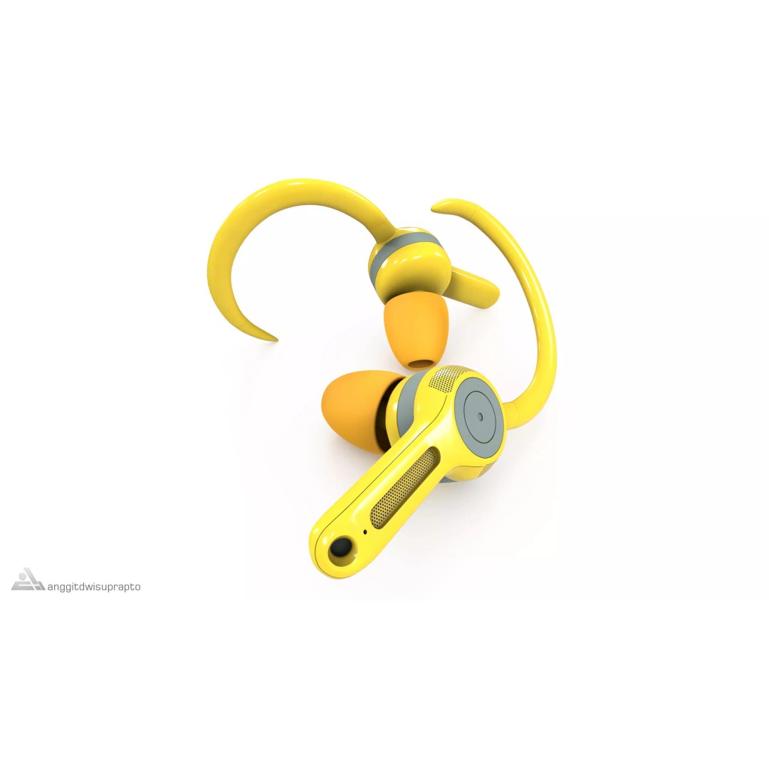 Sport Headphones 3D Model – Realistic Low Poly Design, FBX & PBR Textures - View 2