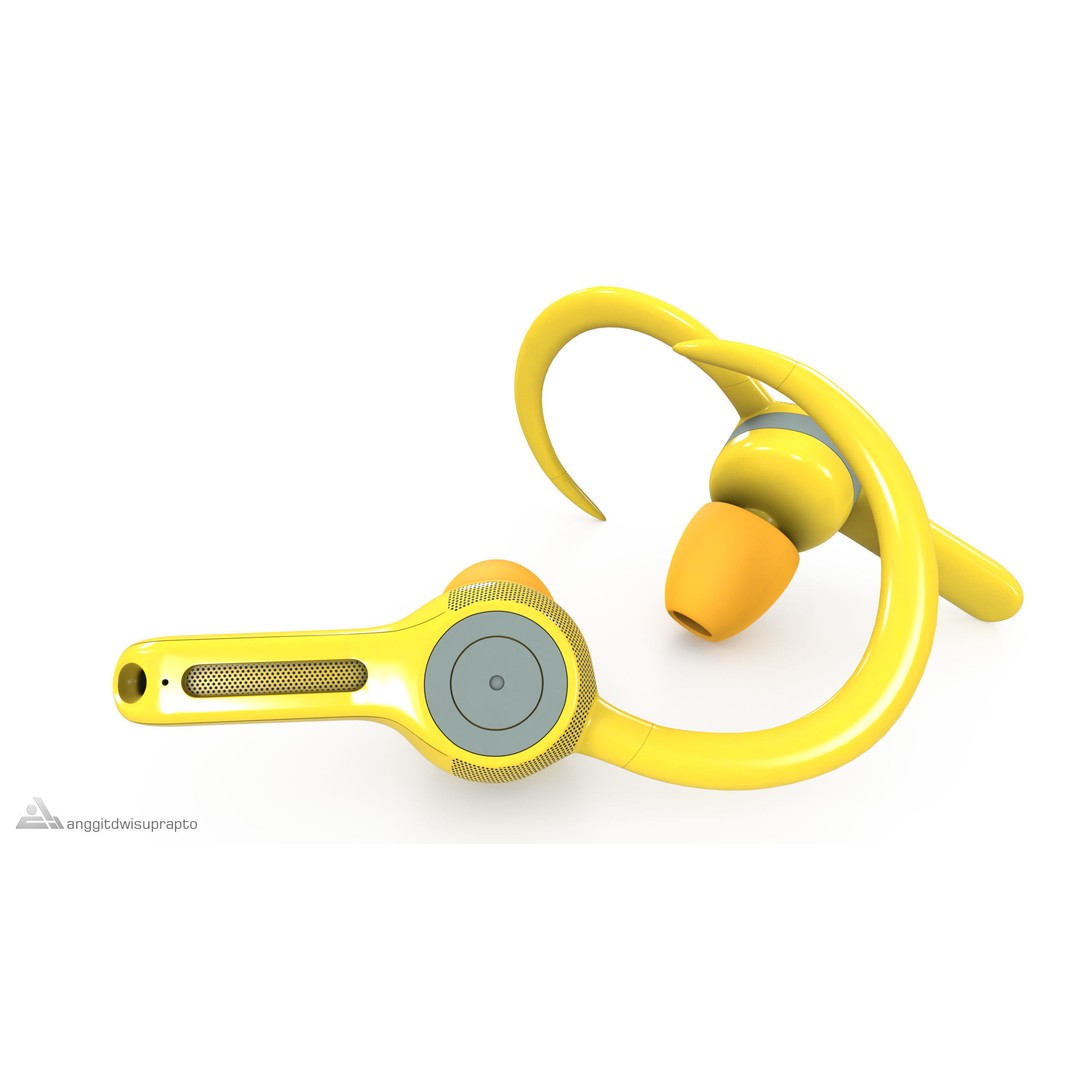 Sport Headphones 3D Model – Realistic Low Poly Design, FBX & PBR Textures - View 3