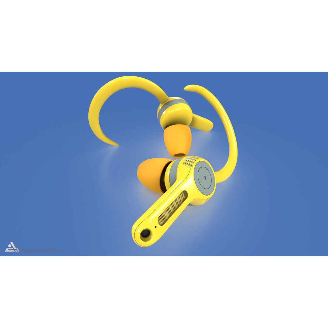 Sport Headphones 3D Model – Realistic Low Poly Design, FBX & PBR Textures - View 6