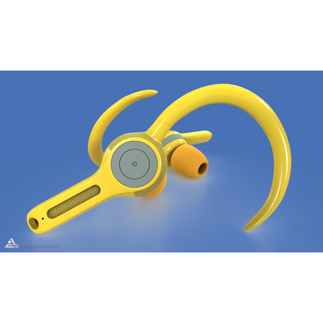 Sport Headphones 3D Model – Realistic Low Poly Design, FBX & PBR Textures - View 8