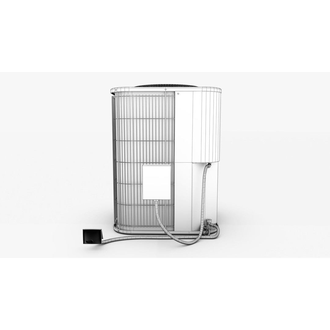 Air Conditioner 3D Model – Low Poly PBR Asset for Games, Blender - View 11