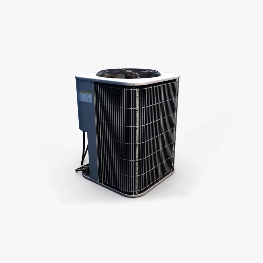 Air Conditioner 3D Model – Low Poly PBR Asset for Games, Blender - View 2