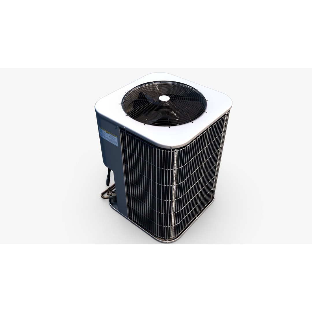 Air Conditioner 3D Model – Low Poly PBR Asset for Games, Blender - View 4